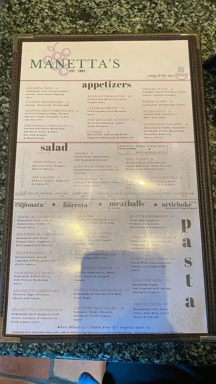 Menu 4