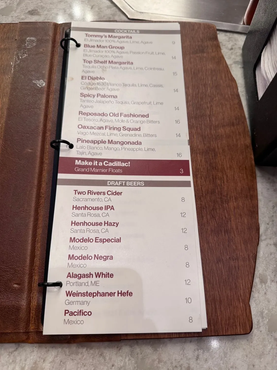 Menu 1