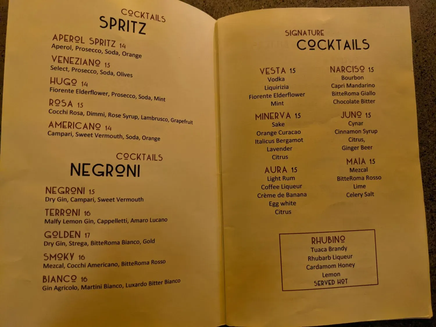 Menu 4