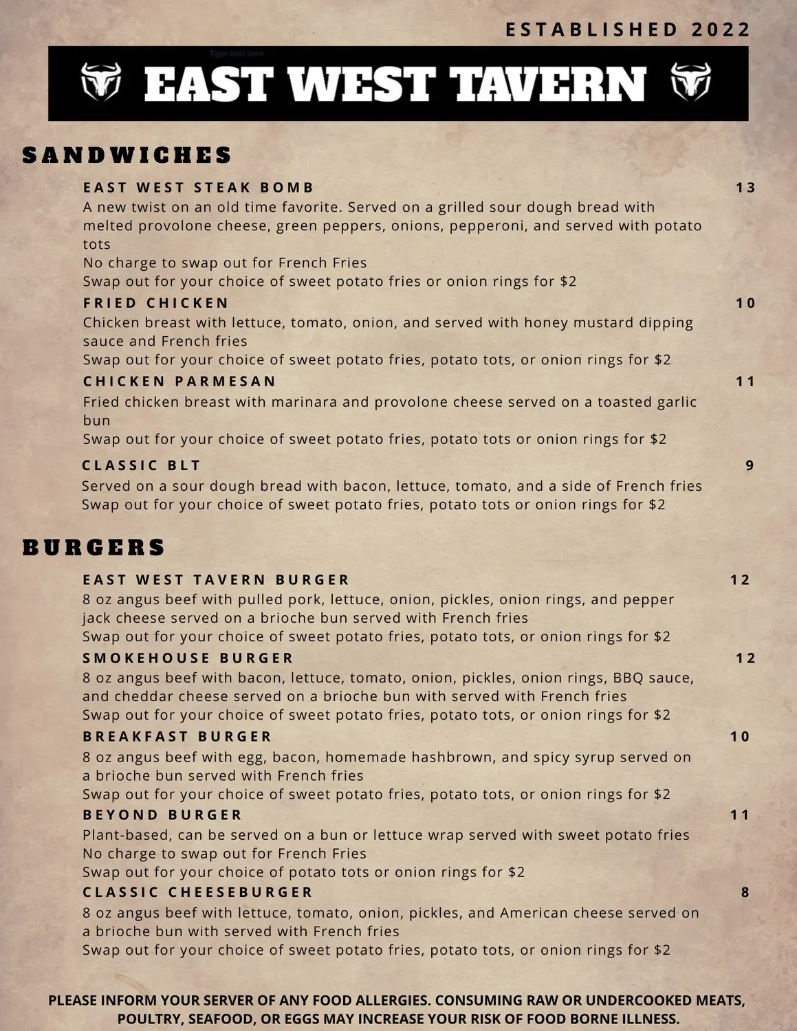 Menu 2