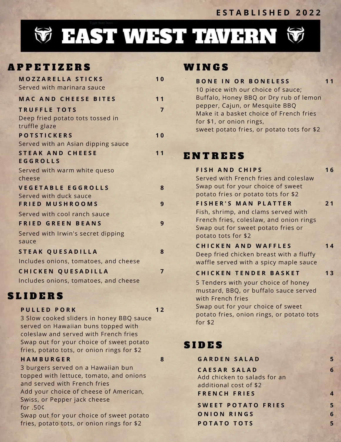 Menu 1