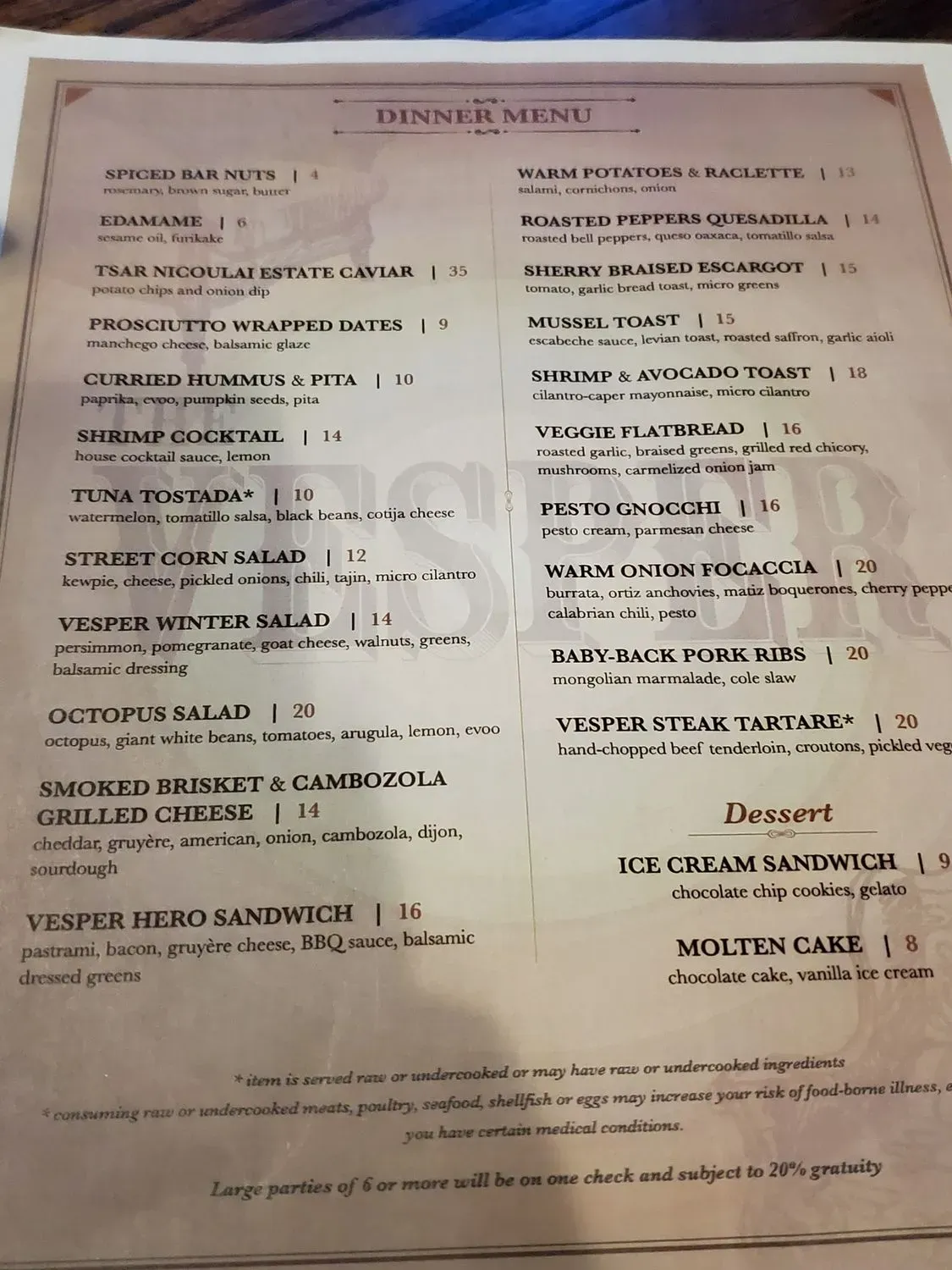 Menu 6