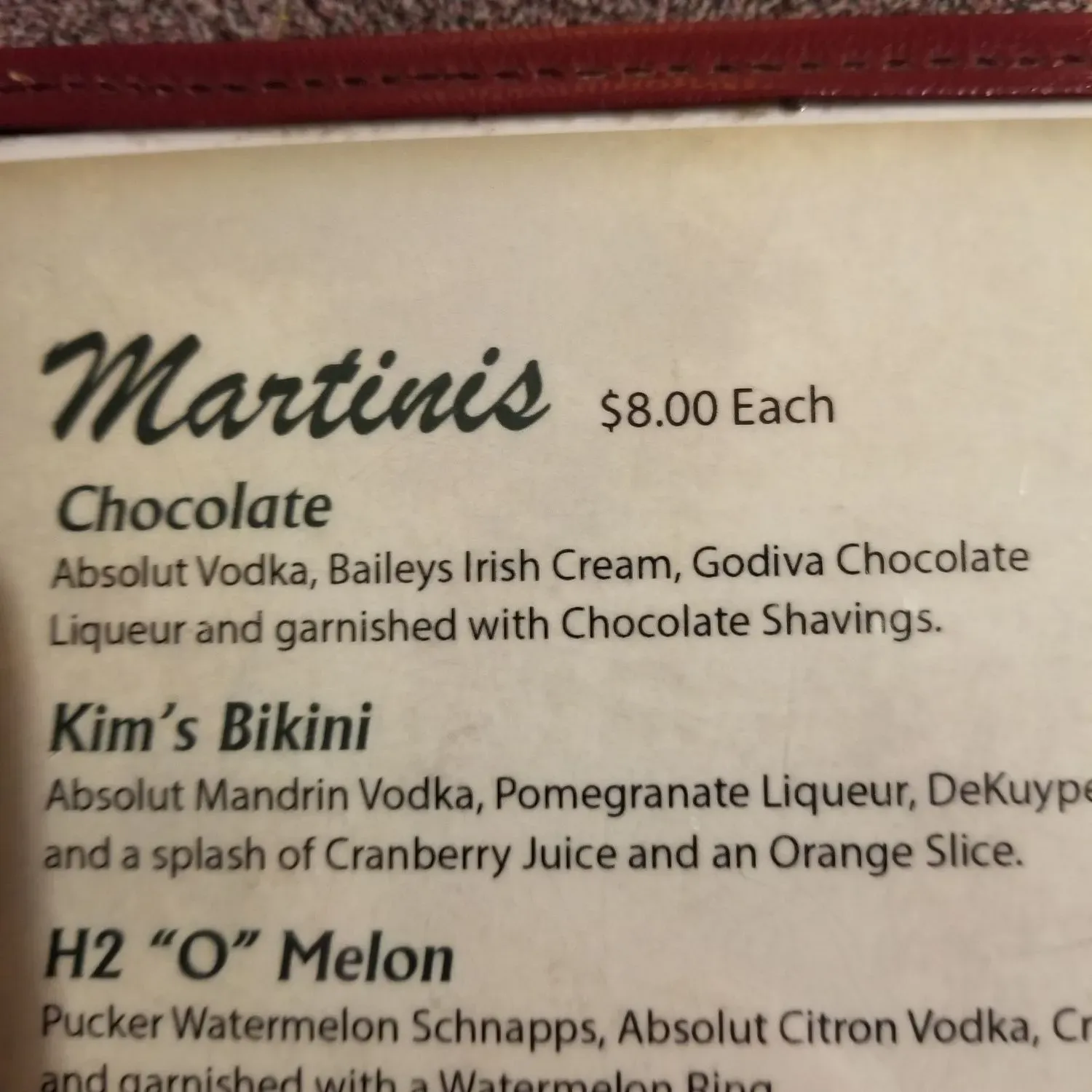 Menu 5