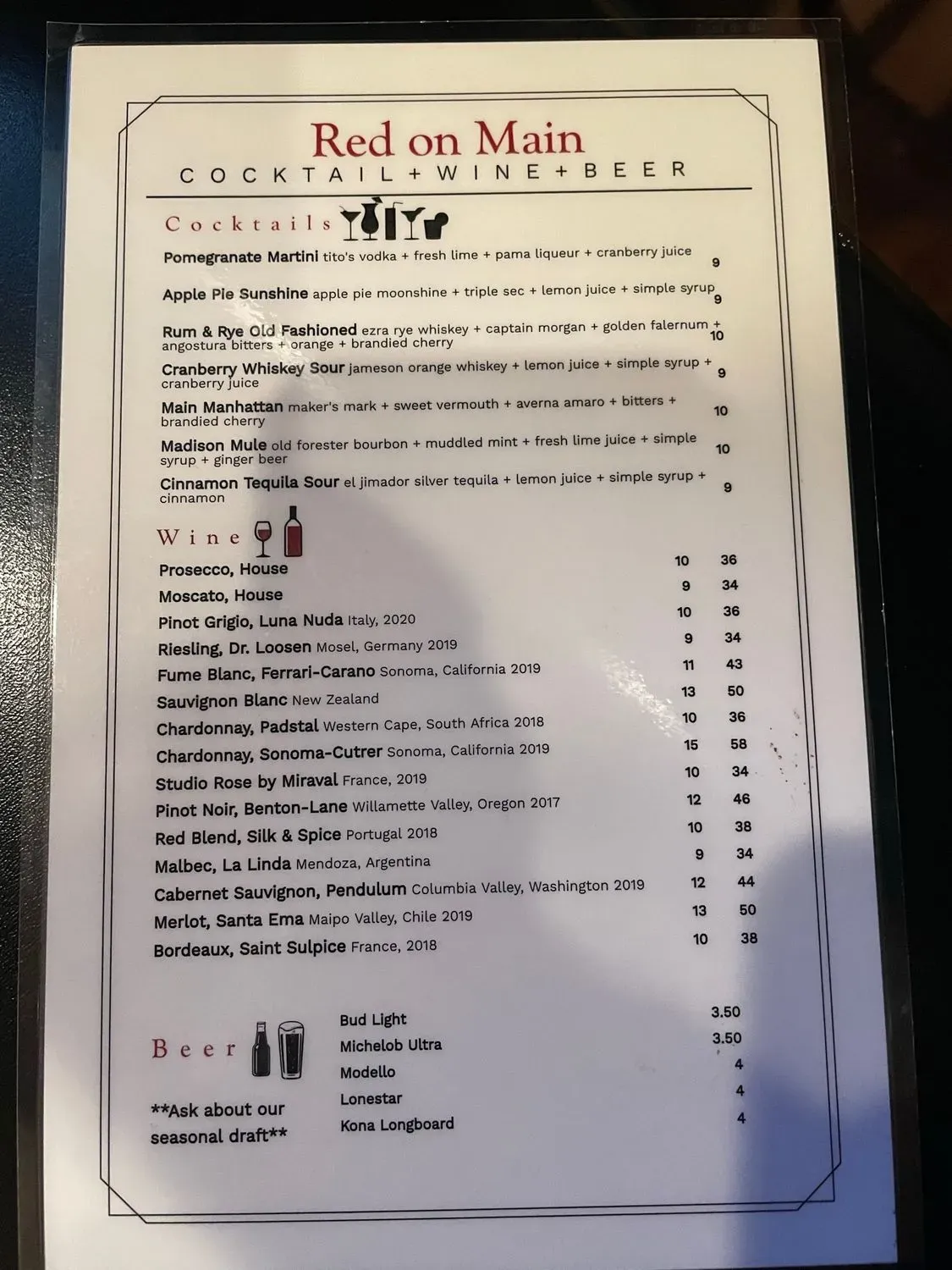 Menu 4