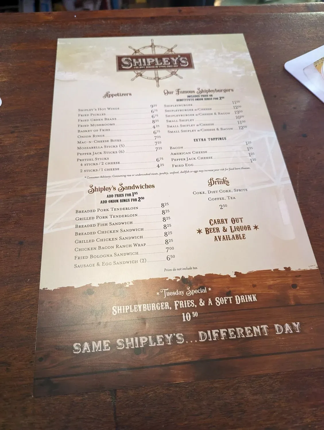 Menu 6