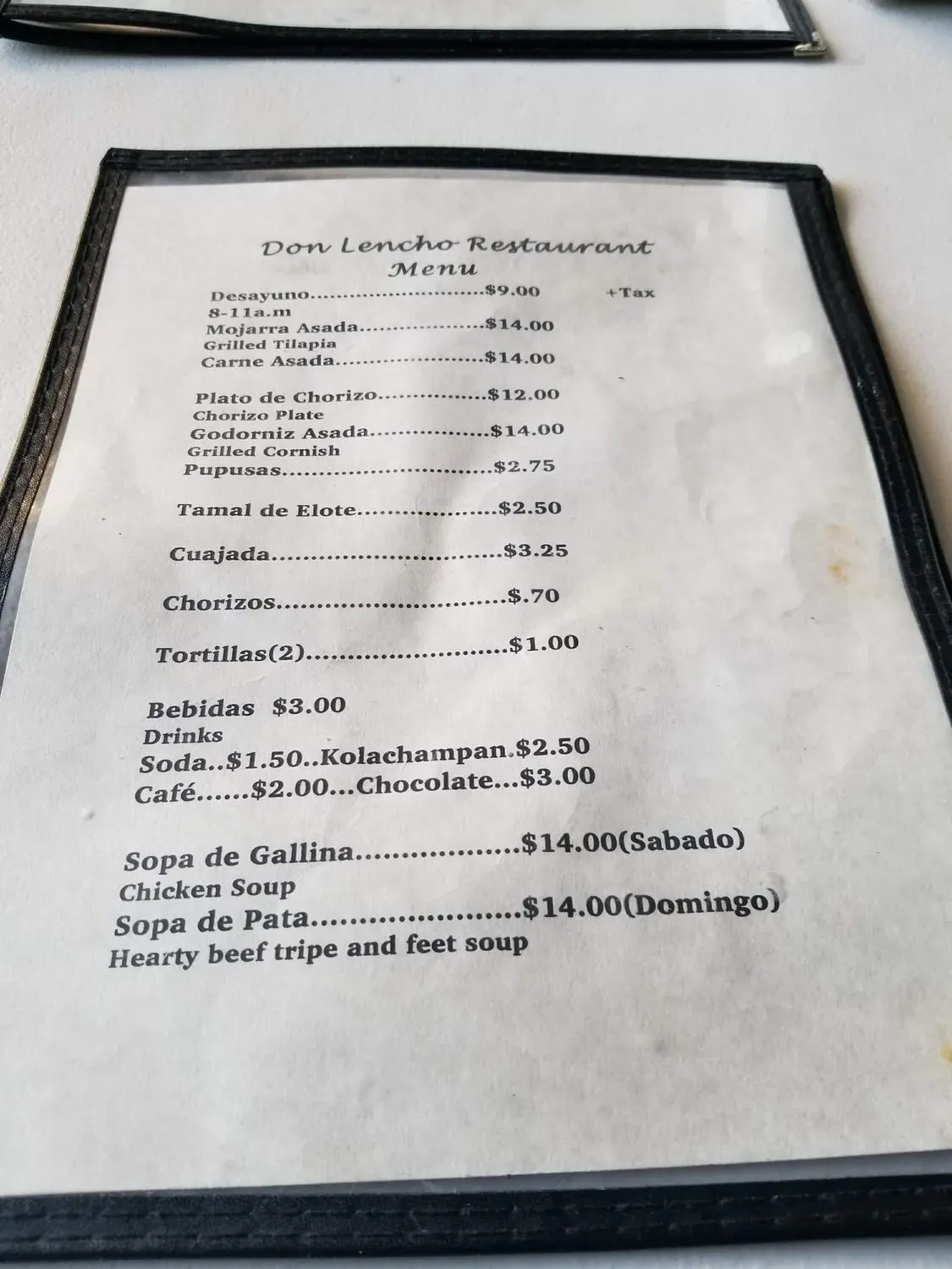 Menu 4