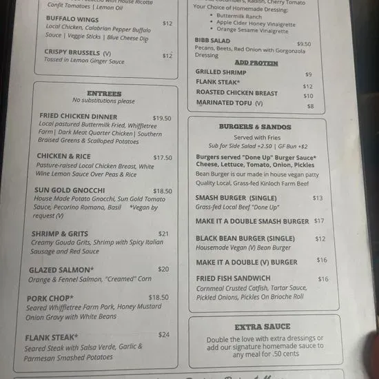 The Black Twig Diner & Bar Menu | Sperryville, VA | Checkle