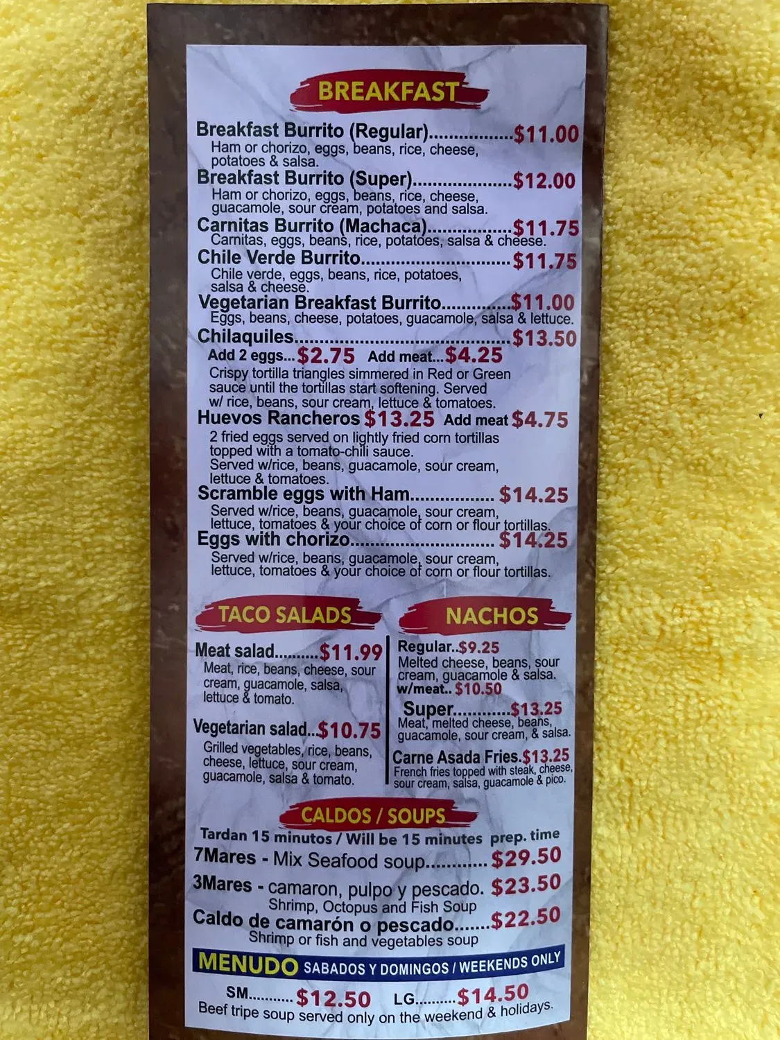 Menu 3