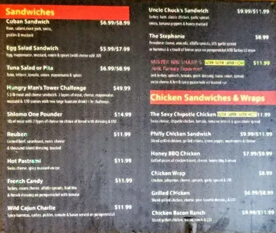 Menu 5