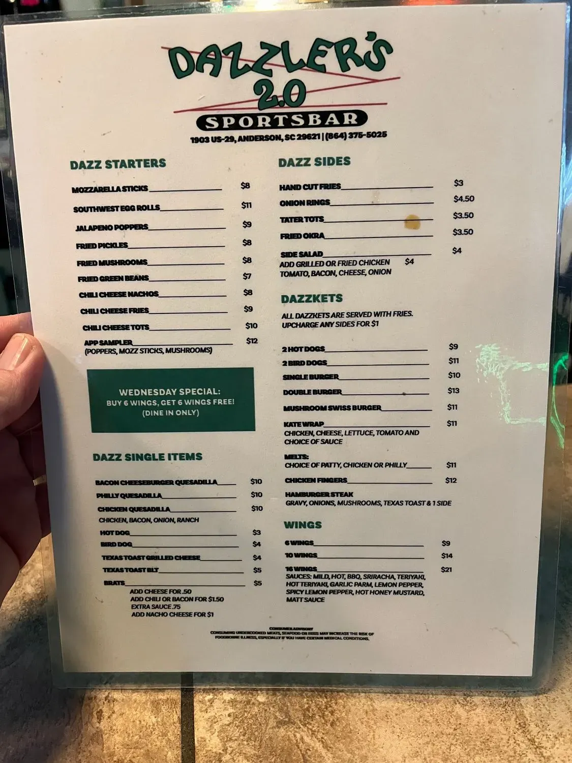 Menu 1