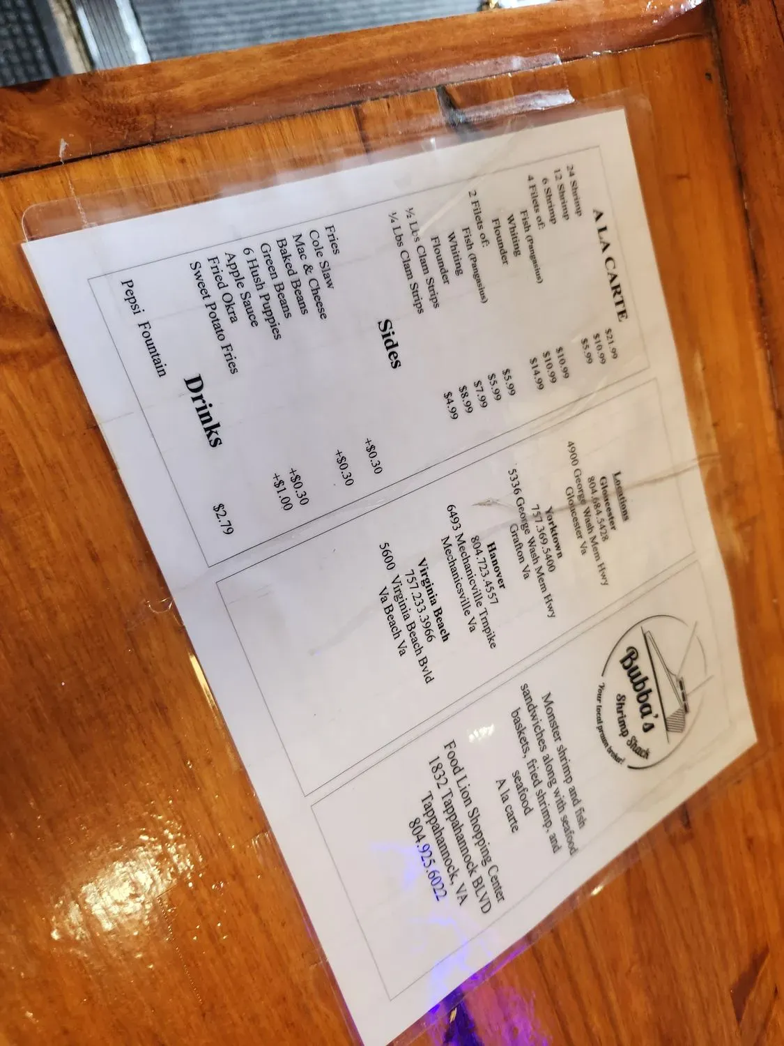 Menu 5