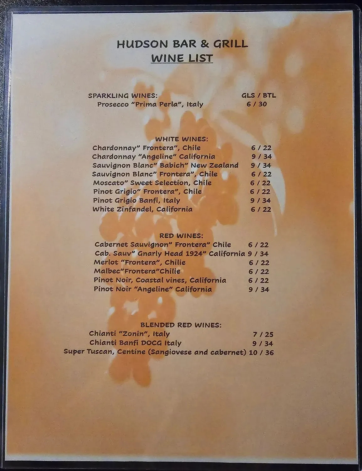 Menu 5