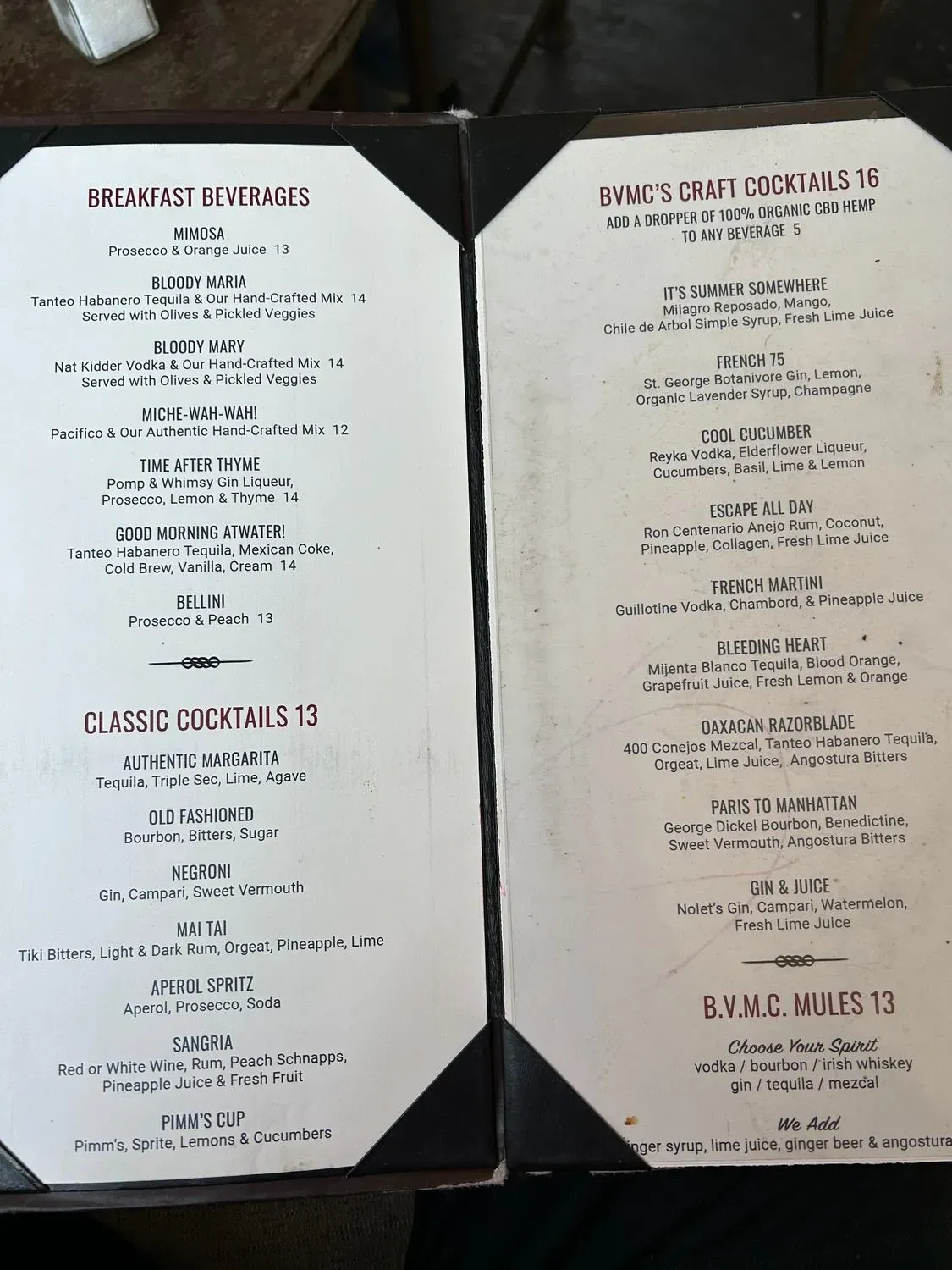 Menu 5