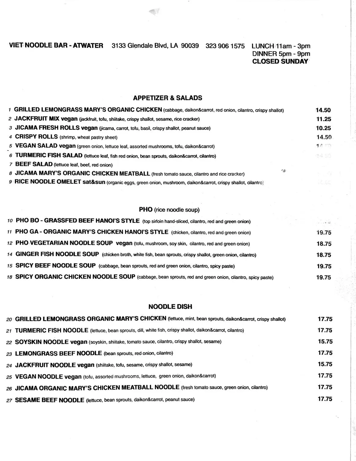 Menu 2