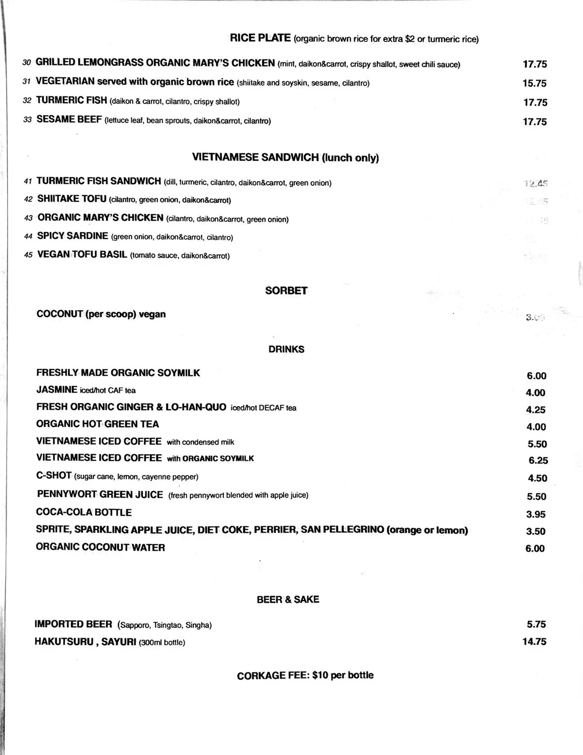 Menu 1