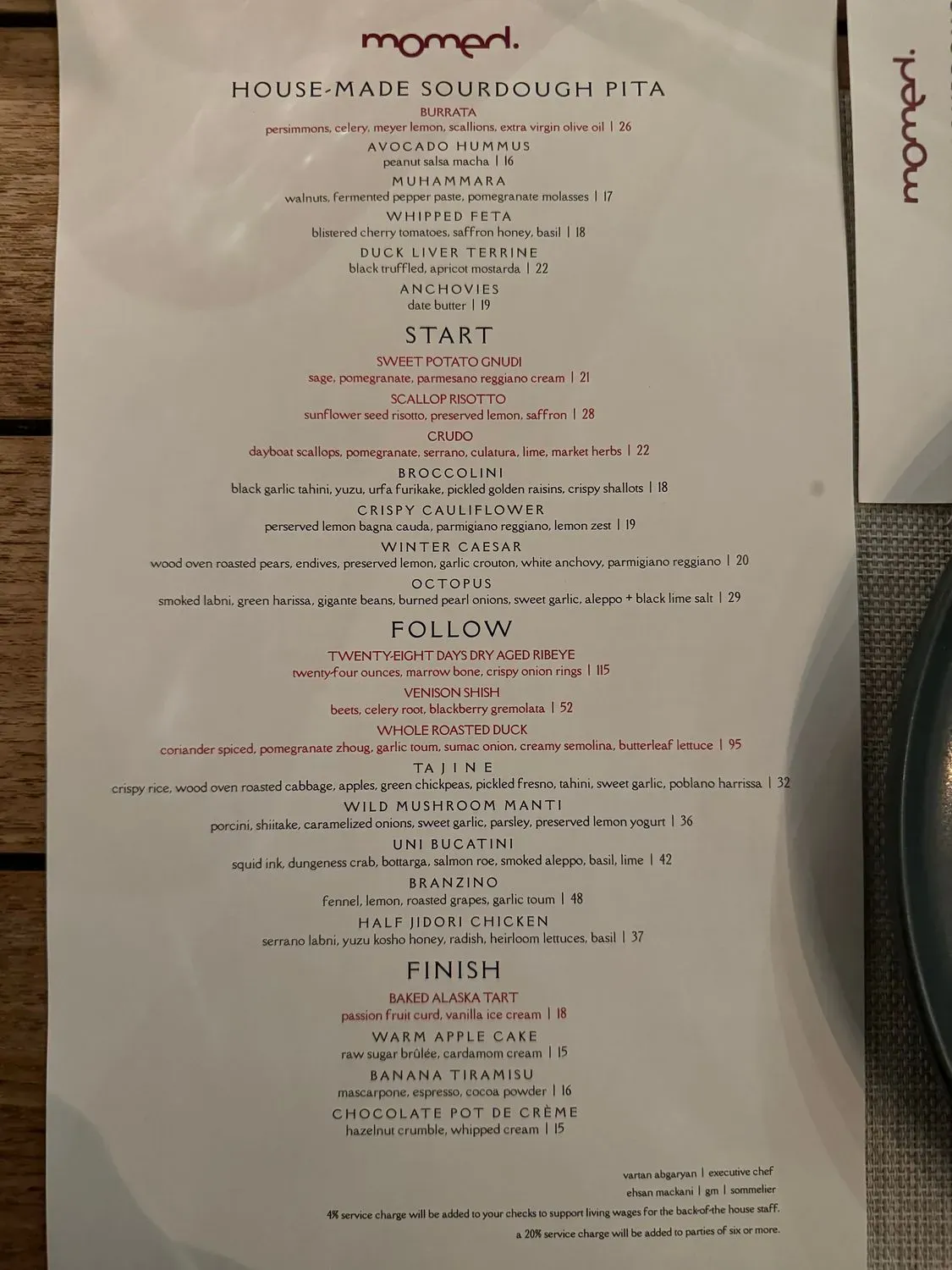 Menu 2