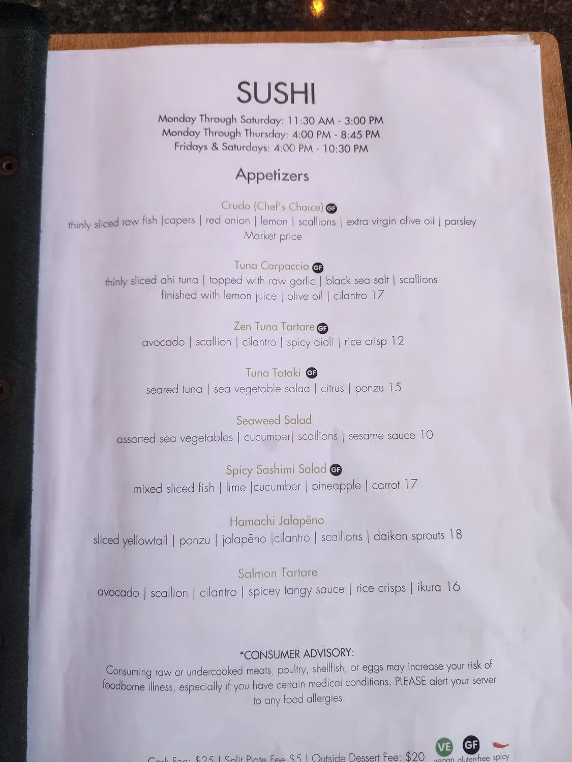 Menu 6