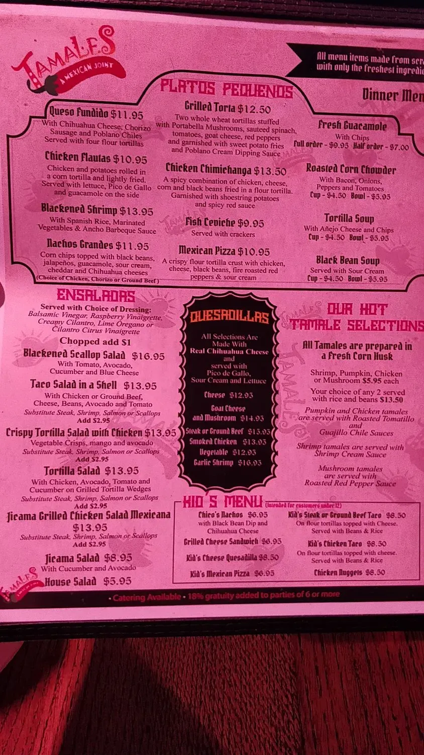 Menu 5