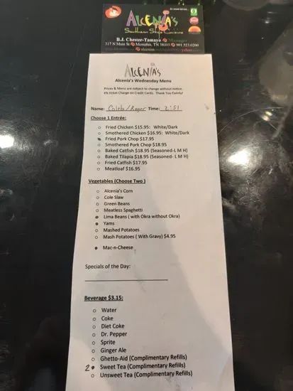 Menu 4