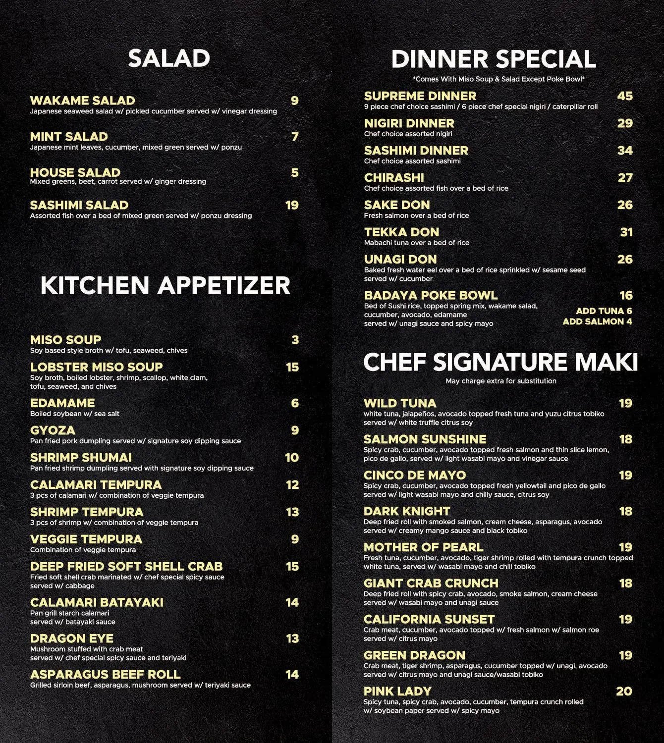 Menu 4