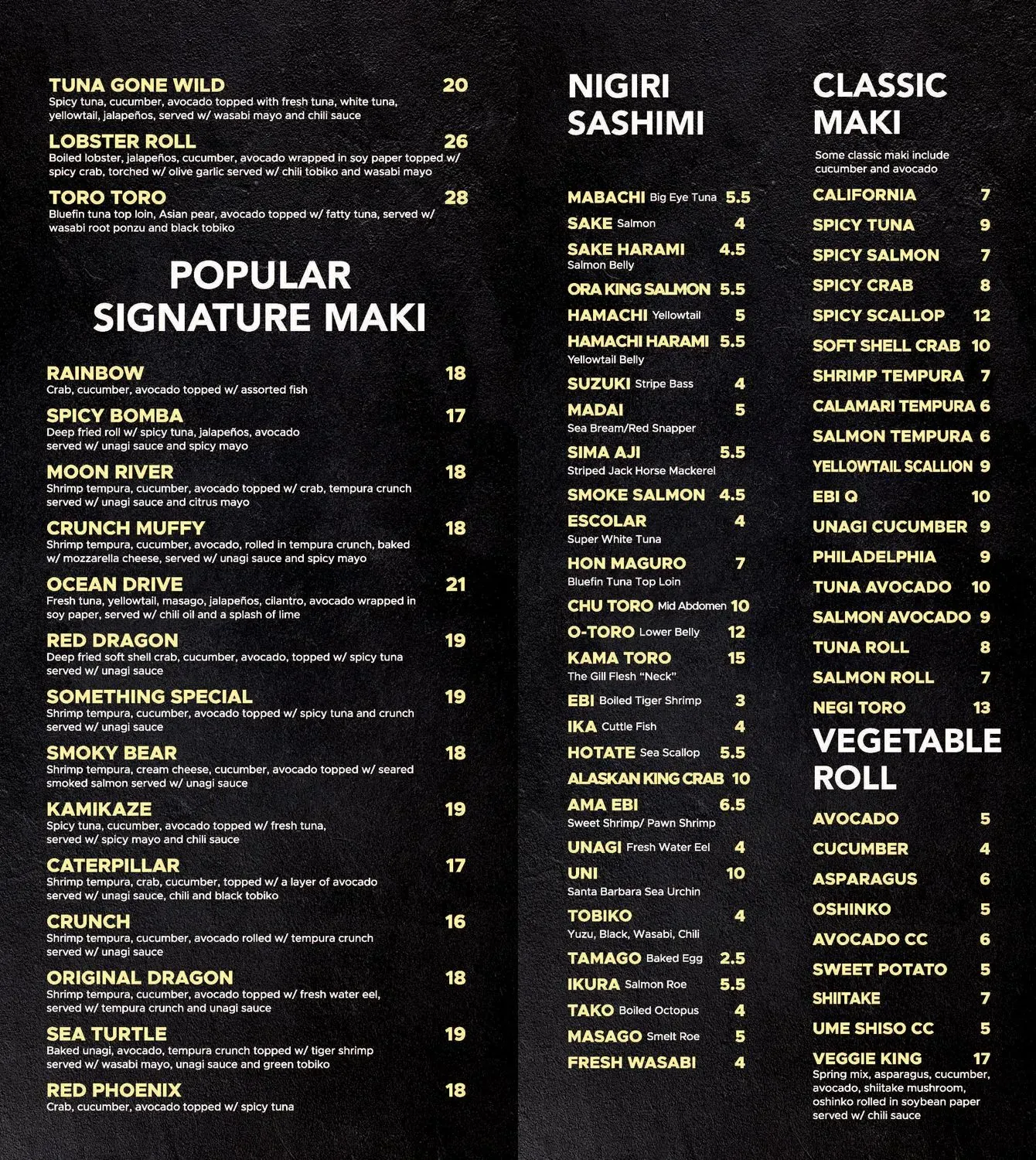 Menu 3