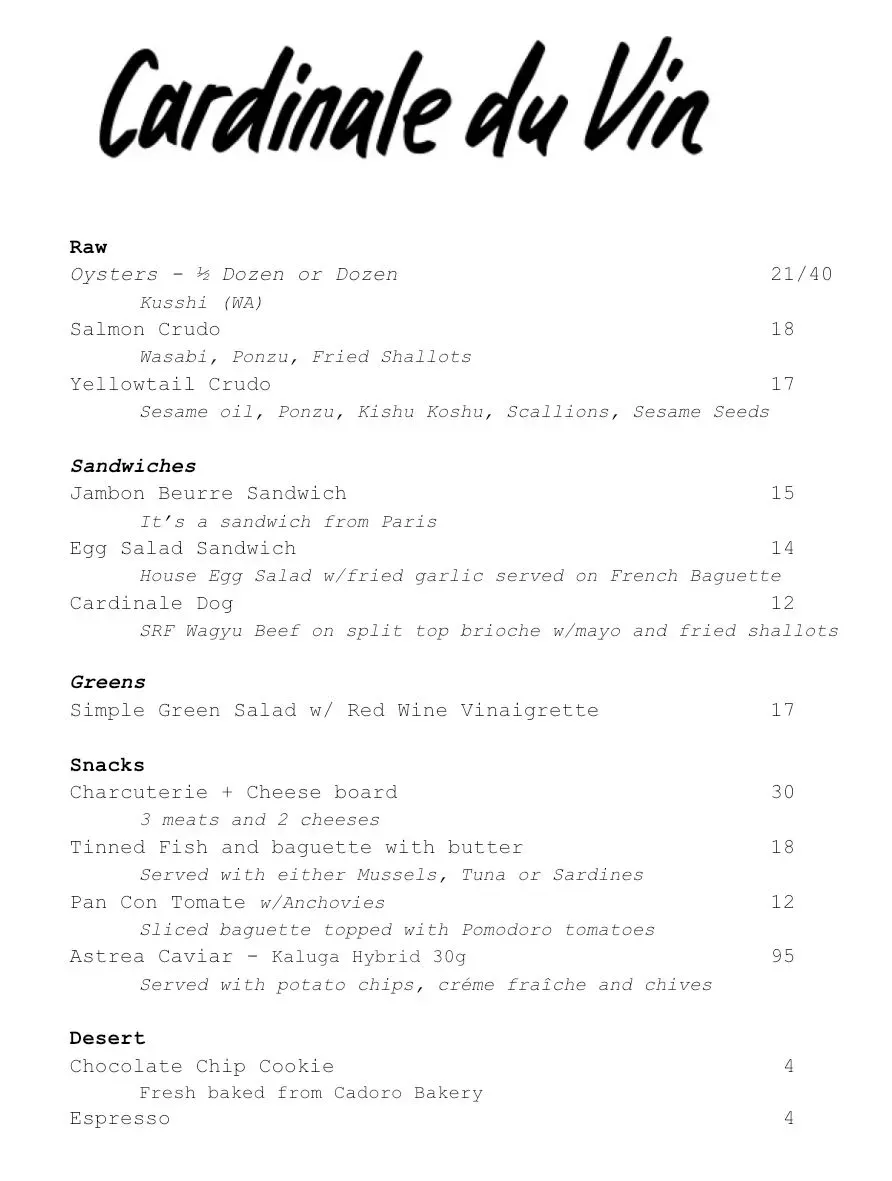 Menu 1