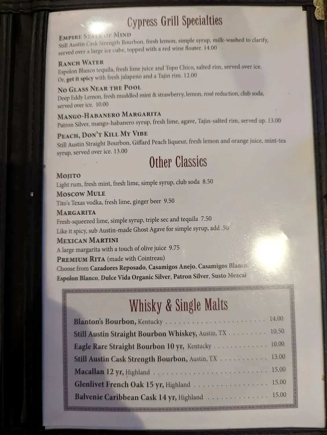 Menu 5