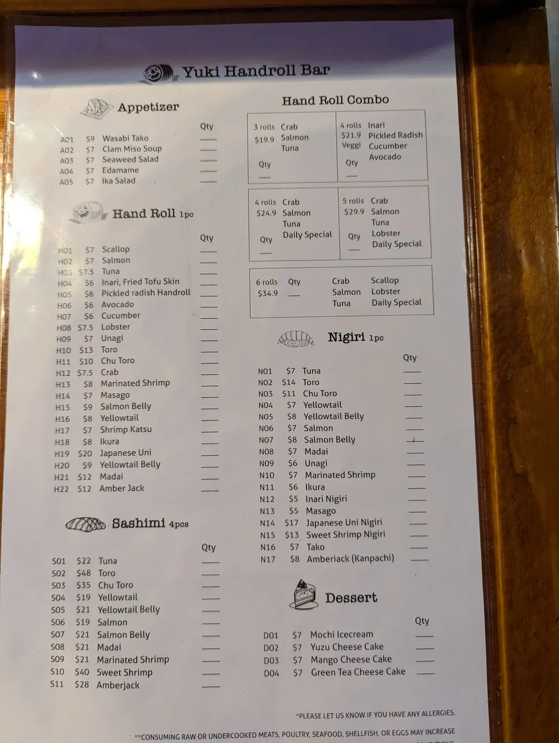 Menu 3