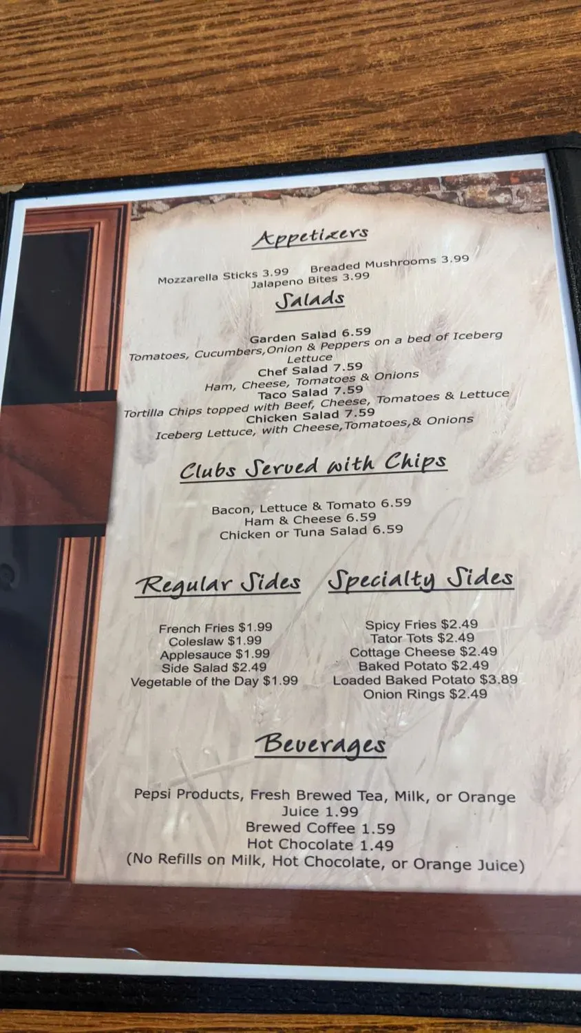 Marcy's Kitchen Menu - Updated November 2025