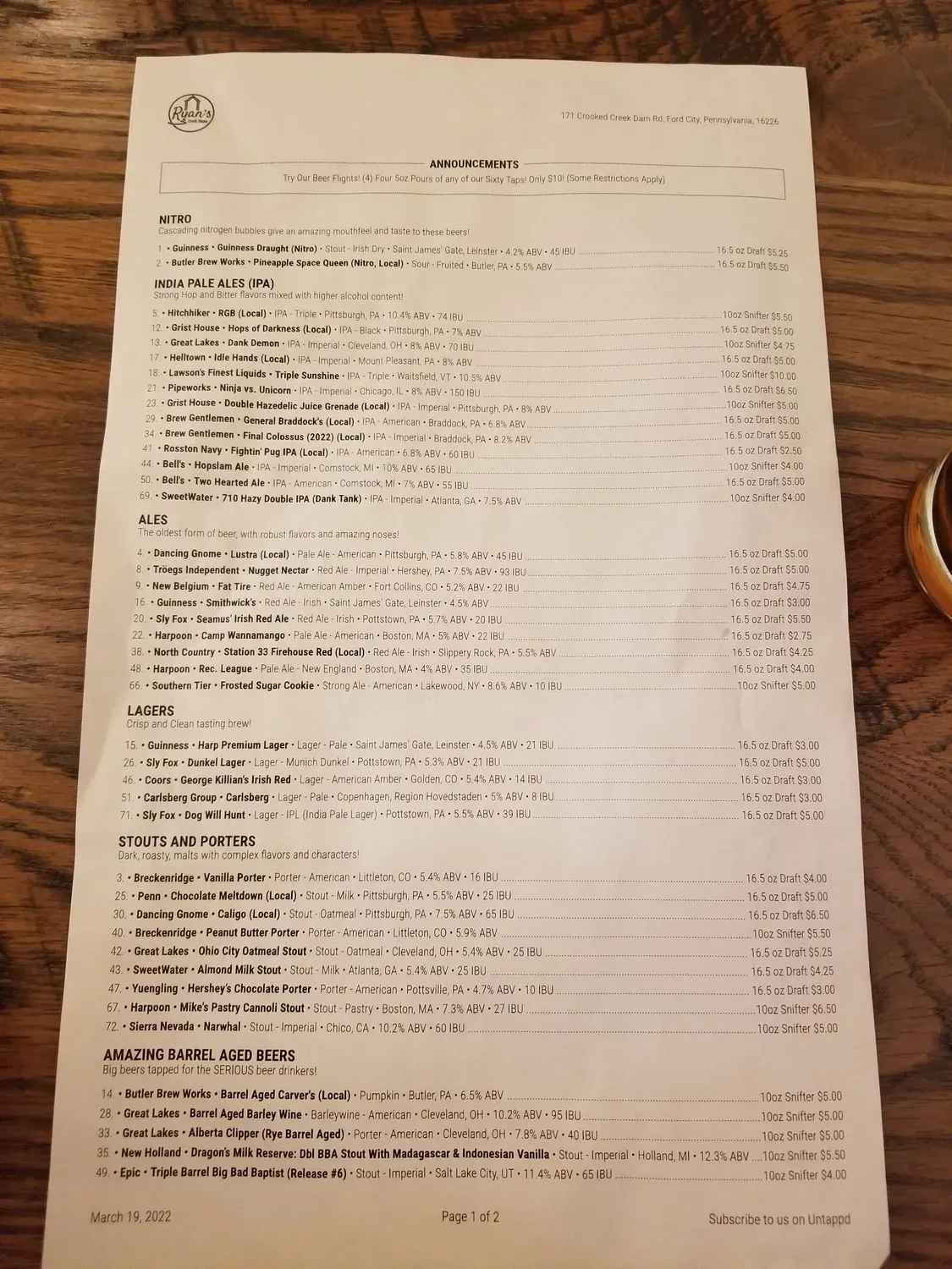 Menu 5