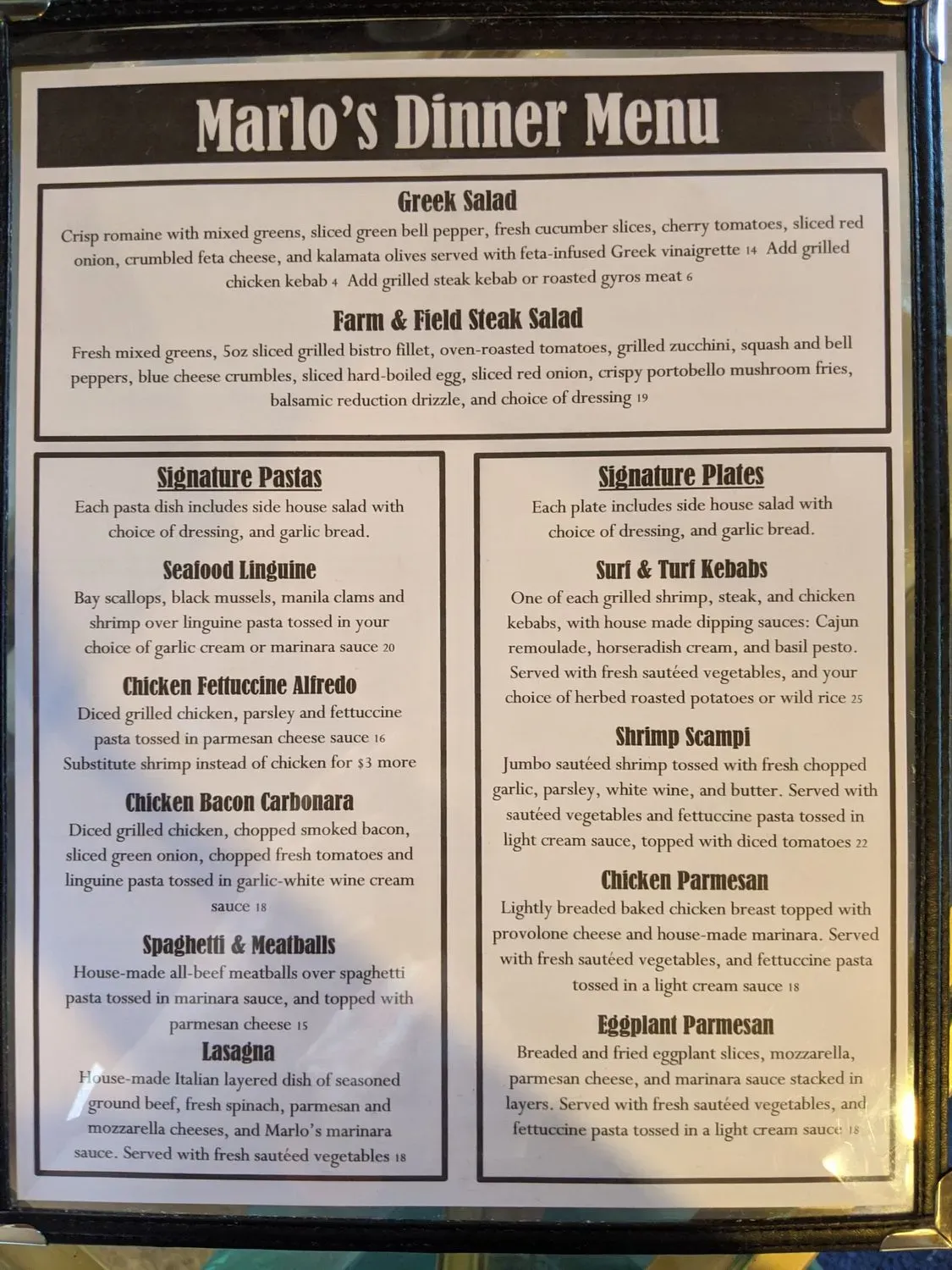 Menu 1