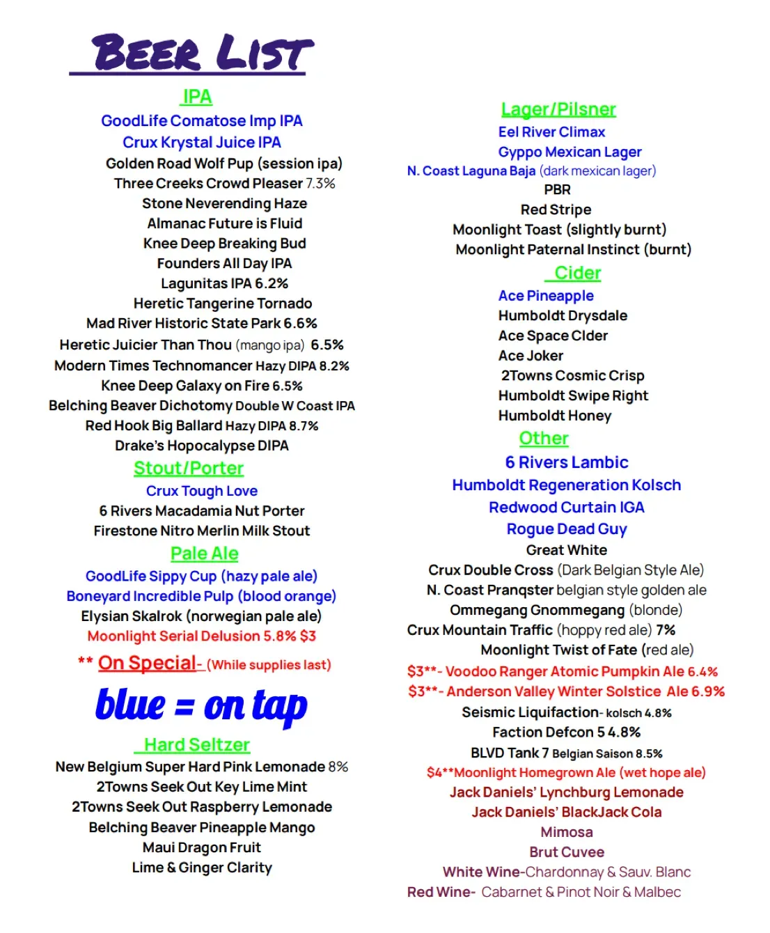 Menu 1