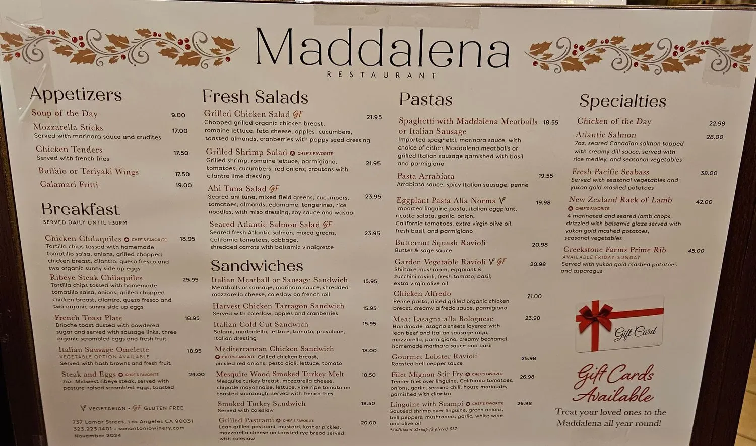 Menu 1