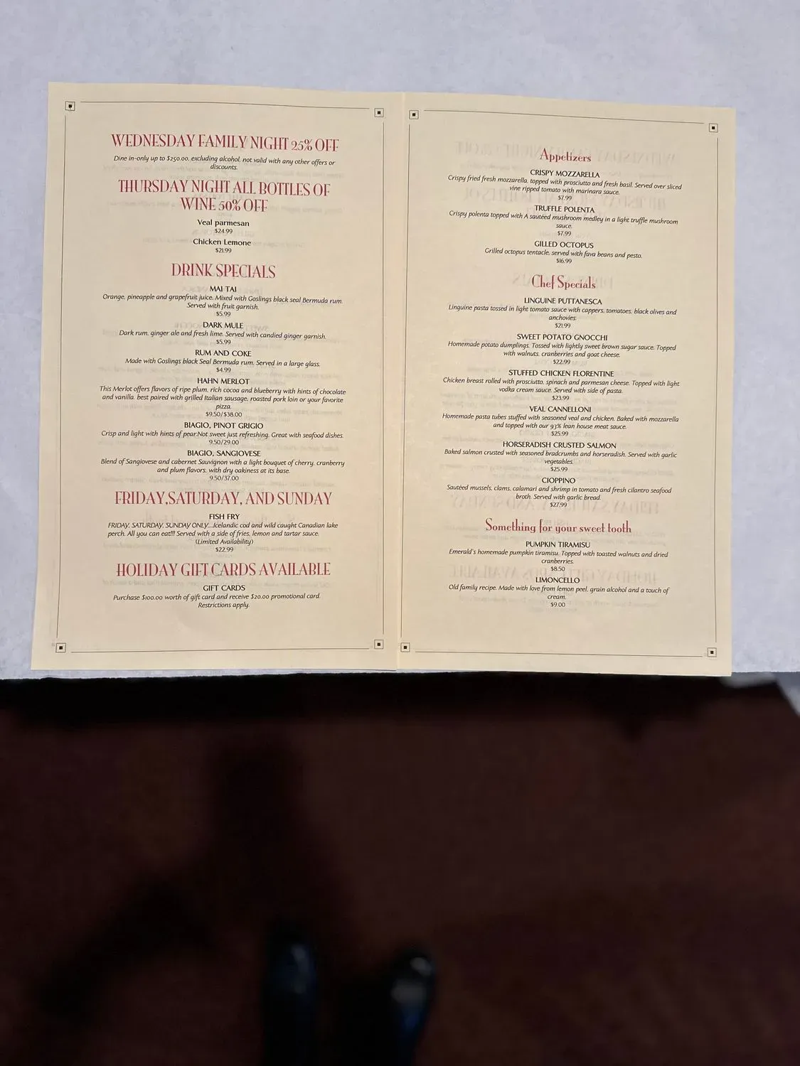 Menu 2