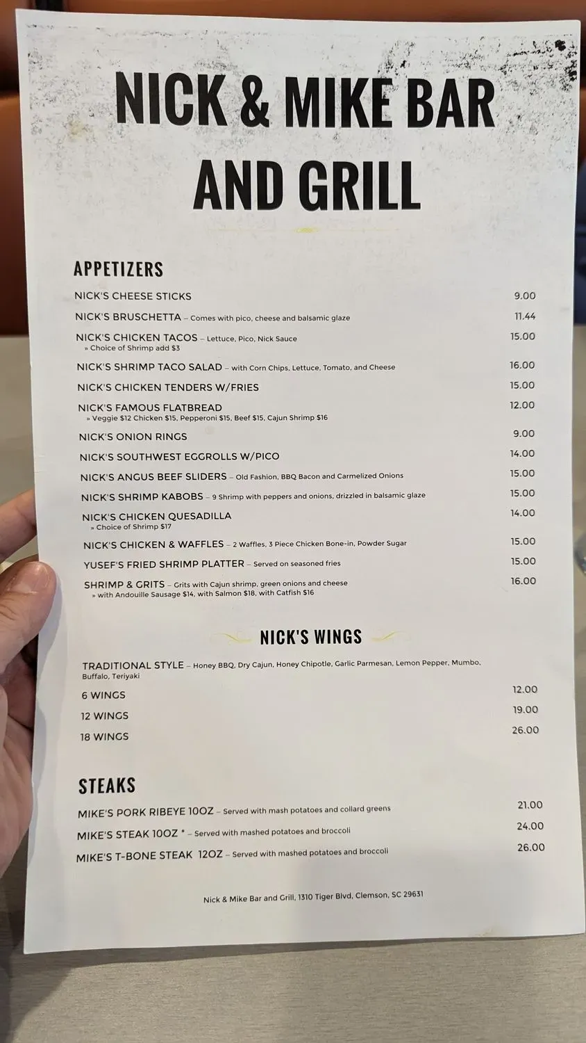 Menu 1