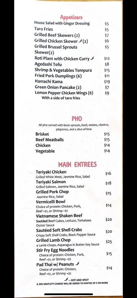 Menu 5