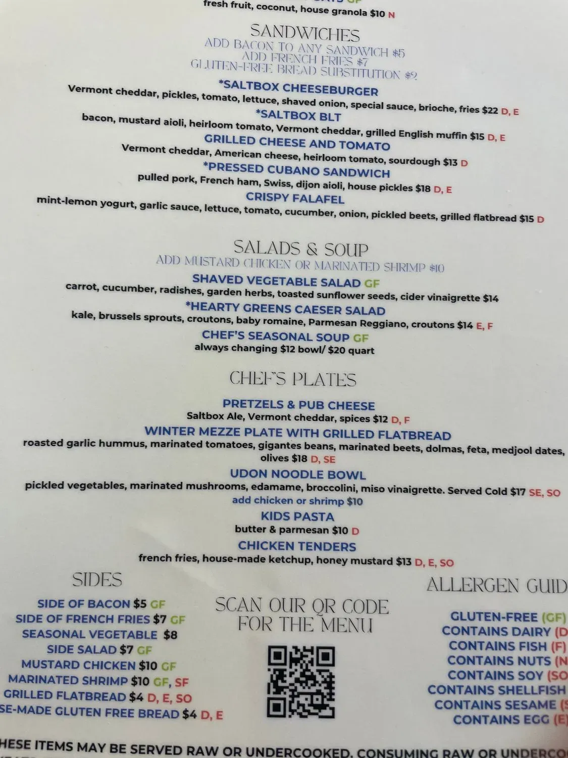 Menu 5