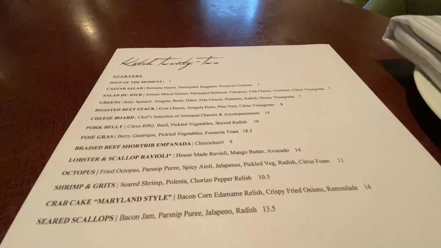 Menu 2