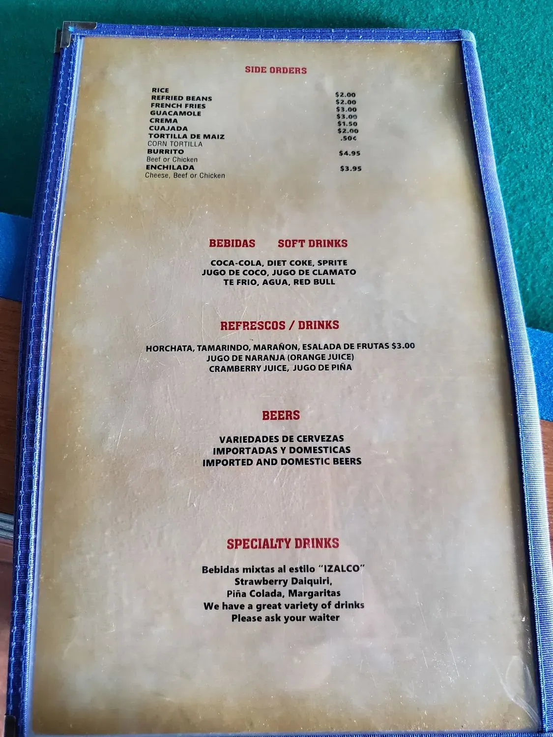 Menu 1