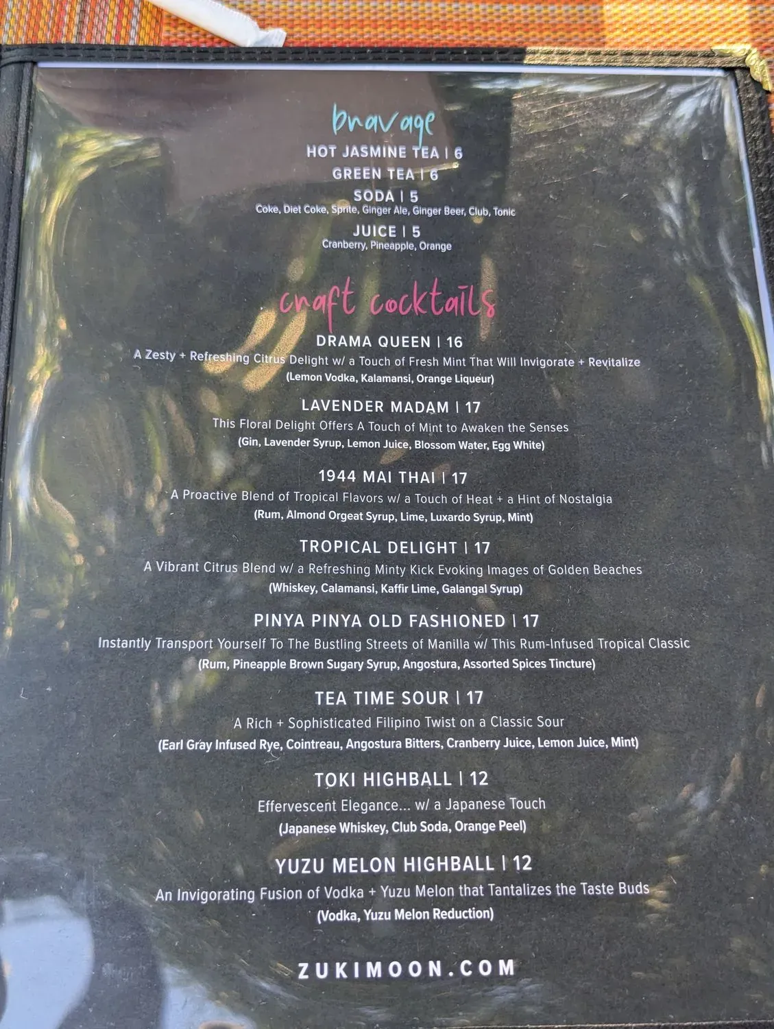 Menu 5