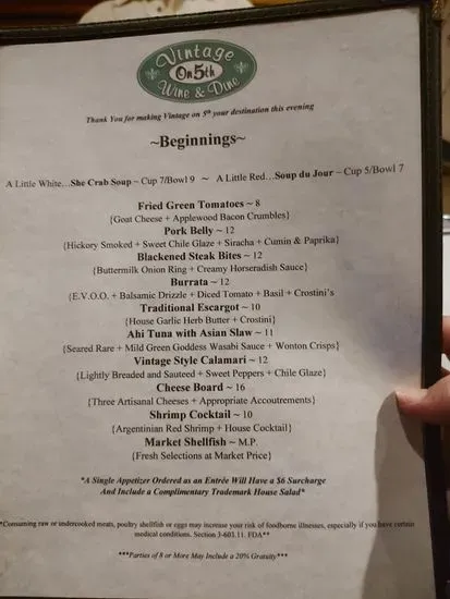 Menu 1