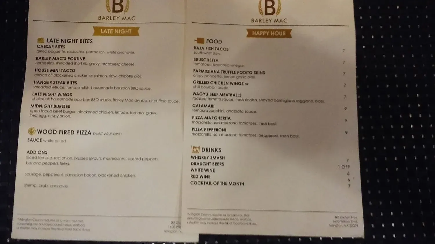 Menu 6