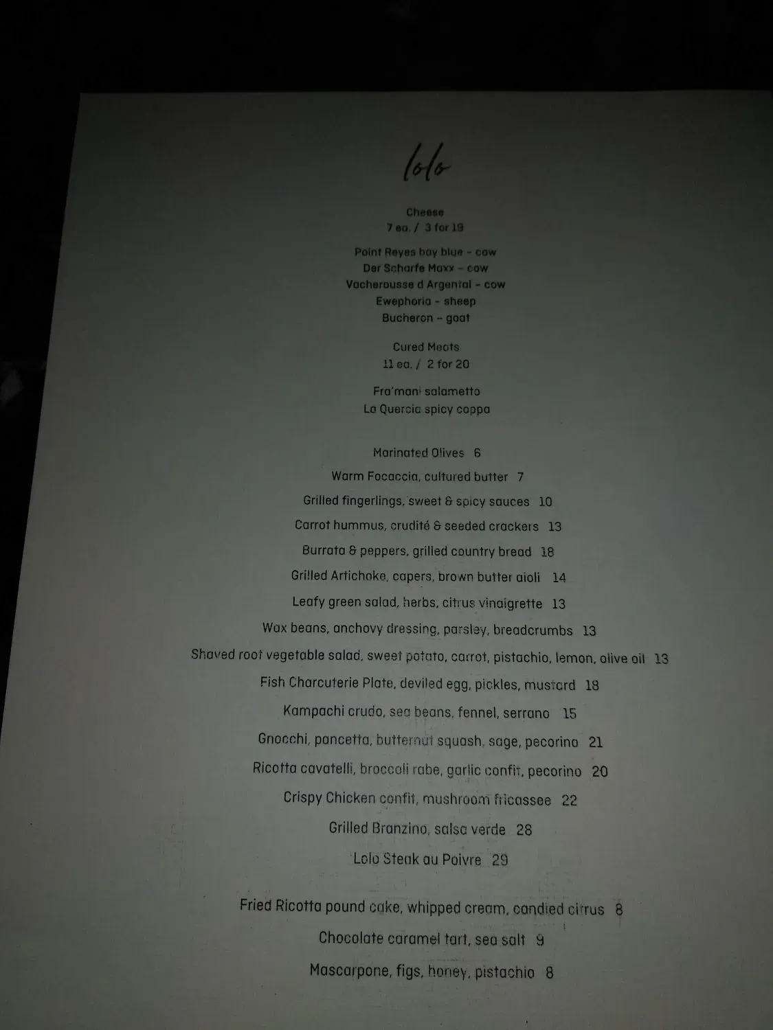 Menu 4