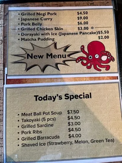 Menu 5