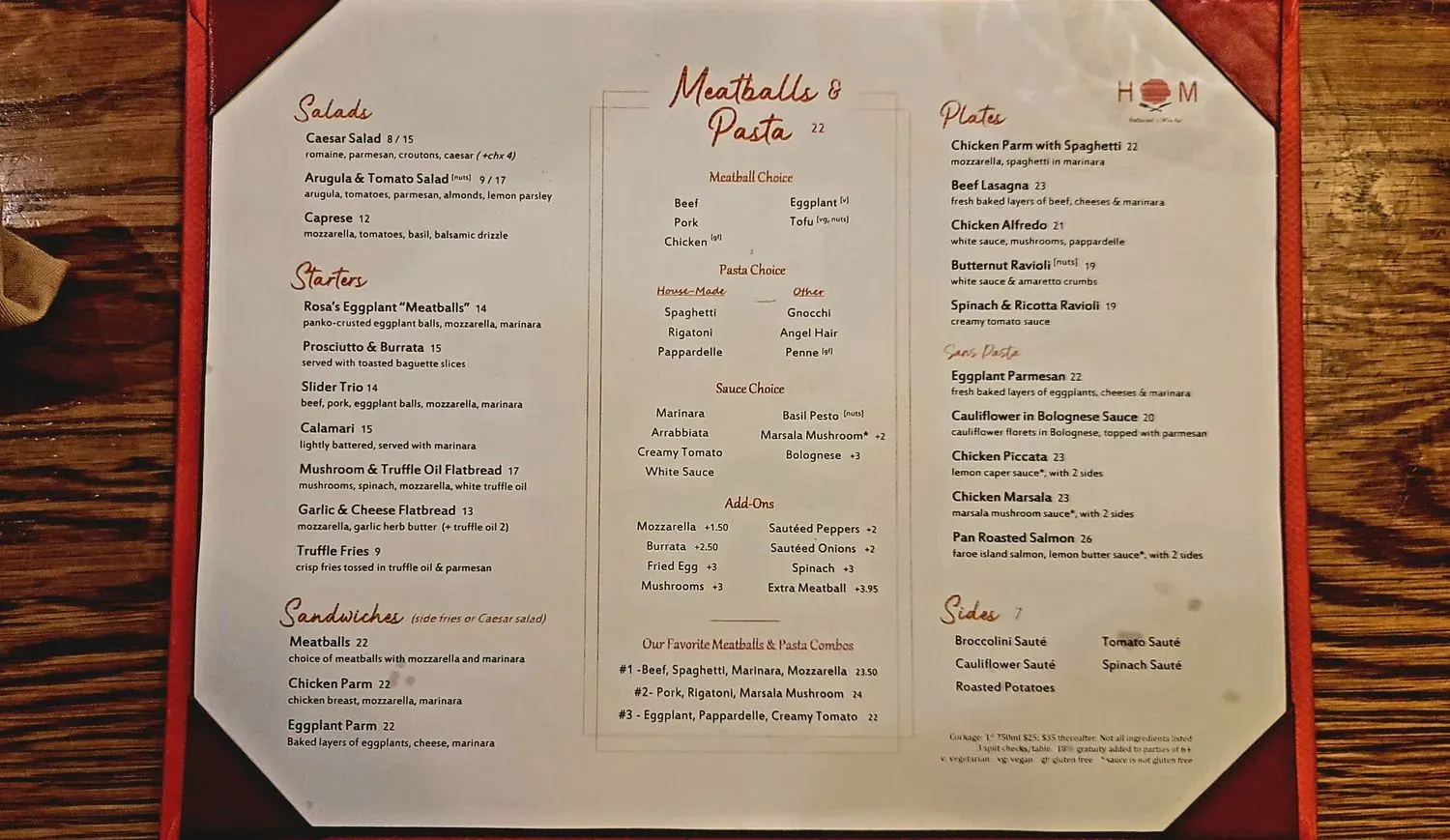 Menu 1