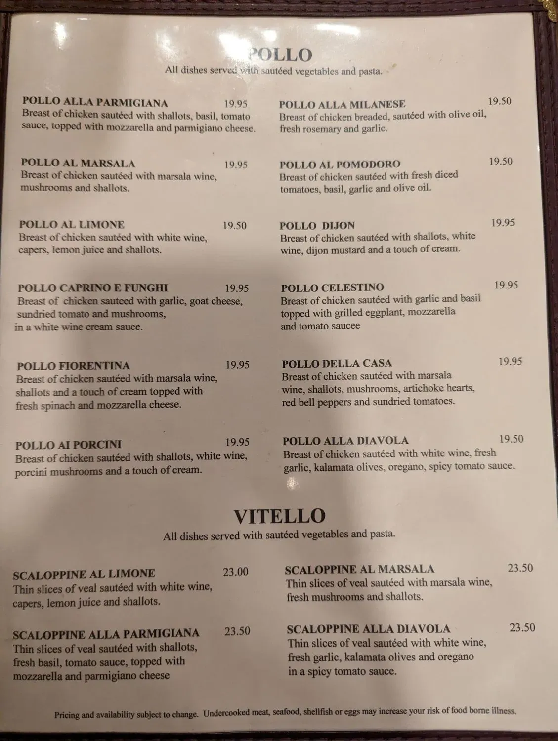 Menu 1