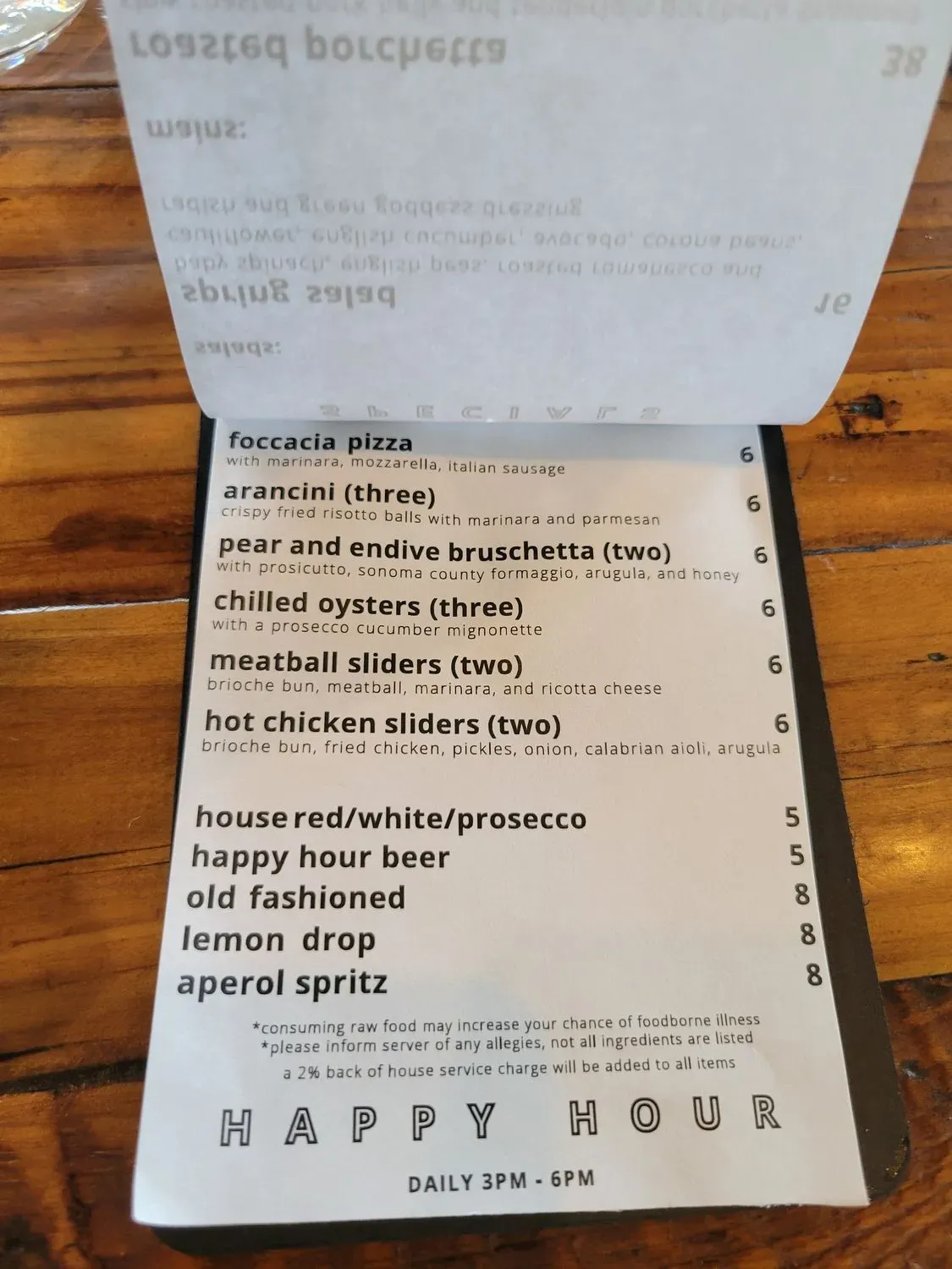 Menu 5