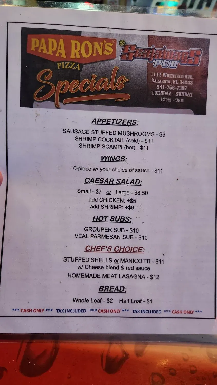 Menu 2