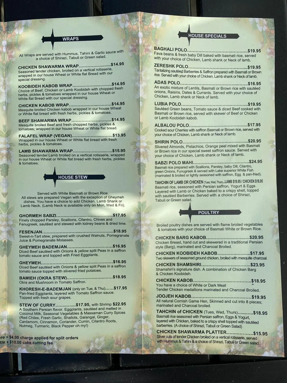 Menu 1