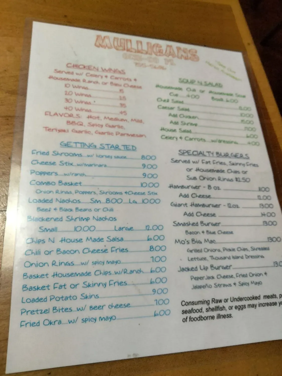 Menu 4